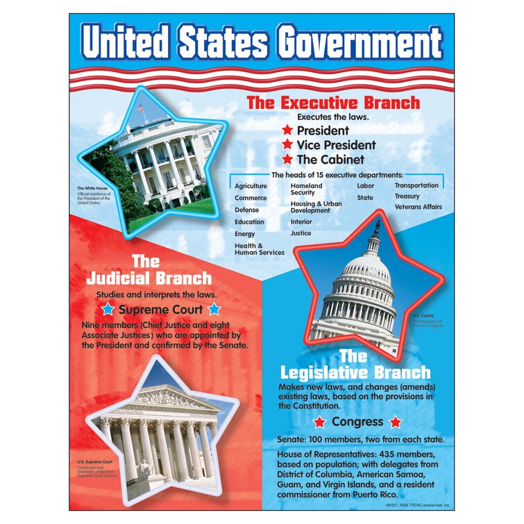 Trend Enterprises United States Government Chart Wayfair.ca